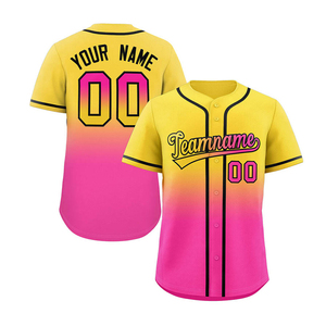 Camiseta de Béisbol Negra Lisa Personalizada, Camiseta de Béisbol para Hombre, Camisas con Botones, Camisetas Deportivas de Equipo, Camisetas de Béisbol Personalizadas - Product Image 5