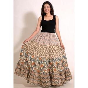 Cotton <b>Patchwork</b> Long Maxi <b>Skirt</b> Indian Handmade Boho <b>Skirt</b> Hippie Travel & Festival Clothing - Product Image 3