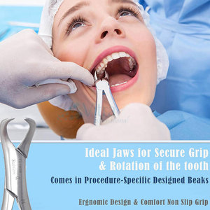 Nouvel arrivage : Forceps d'extraction dentaire manuels en acier inoxydable, certifiés CE, réutilisables, légers, haute qualité, très demandés - Product Image 3