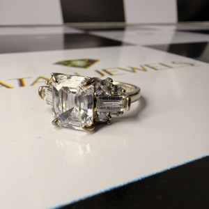 Bague en or blanc 14k 18k avec diamant de laboratoire certifié IGI, sertie sur mesure, pour femme - Product Image 6