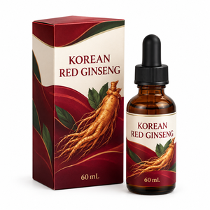 Gouttes liquides de ginseng rouge coréen personnalisées OEM ODM sous marque privée, flacon compte-gouttes 60 ml, complément alimentaire à base de plantes - Product Image 1