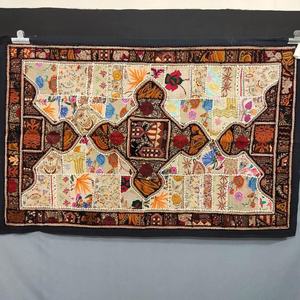 Tapiz Decorativo de Pared de Estilo Vintage, Tapiz de Algodón con Bordado Colorido - Product Image 5