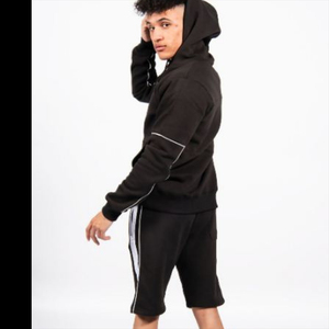 Men's Custom Two-Piece Sport Style Casual Gym Athletic Track Suit Shorts Printed Jogging <b>Jumper</b> Set Breathable Fleece Sweat - Product Image 2
