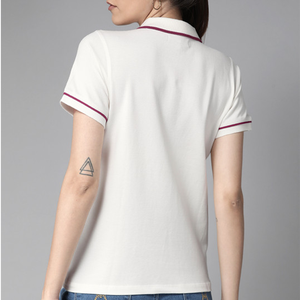 Servicio OEM, Camiseta de Alta Calidad para Mujer, Transpirable, de Secado Rápido, Ropa Deportiva de Verano, Jersey de Golf de Manga Corta, Poliéster/Algodón, MOQ Bajo - Product Image 2