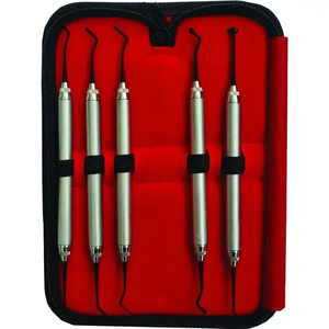 Espátula de composite dental negra para relleno de puente óseo, kit de instrumentos posteriores de acero inoxidable reutilizable, embalaje personalizado manual - Product Image 1