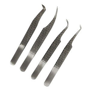 Pinzas Curvas de Acero Inoxidable para Cejas, Punta de Precisión Duradera para el Cuidado de las Cejas - Product Image 4