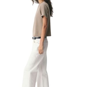 T-shirt en coton pour femme, coupe décontractée, manches courtes, col rond, fabricant OEM ODM, vente en gros personnalisée en vrac - Product Image 3