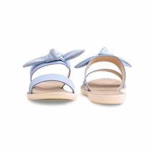 Sky <b>Blue</b> Casual <b>Heeled</b> <b>Sandals</b> Softy CL5449 - Product Image 2