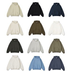 Sudadera con Capucha Personalizada, Estilo Urbano, Lavada, Corte Holgado, 430GSM, 100% Algodón Felpa, Gruesa, Otoño, Hombre - Product Image 6