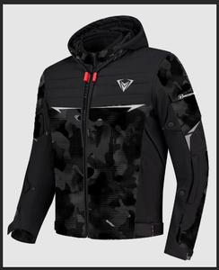 <b>Men's</b> High Quality Grey Black Cordura 220g Heat-Transfer Printed Motorcycle <b>Jacket</b> Full Sleeve Custom Logo Breathable Windproof - Product Image 3