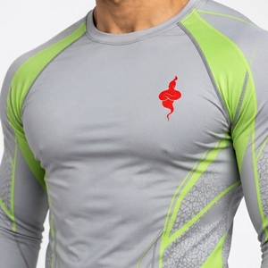 T-shirt de sport à manches longues pour homme, compression athlétique, entraînement, fitness, course à pied, cyclisme, surf, gym, performance - Product Image 5