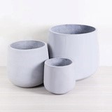 Maceta Nórdica Moderna para Interiores y Exteriores, Blanca, en Forma de Copa, de Plástico PP con Recubrimiento en Polvo, Duradera, Ligera y Ecológica para el Hogar - Product Image 2