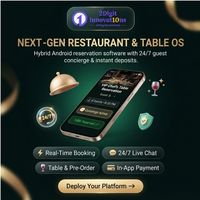 Aplikasi Reservasi Restoran Mobile Hibrida Kustom Android Terbaik dengan Perangkat Lunak Dukungan Chat 24/7