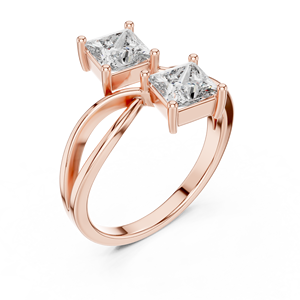 Anillo de Diamante Moissanita en Forma de Princesa de Plata de Ley 925 de Primera Calidad, Proveedor y Fabricante de Joyería para Bodas al por Mayor - Product Image 4
