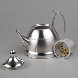 Nobili-<b>Tea</b> 1.0 Qt. Stainless Steel <b>Tea</b> <b>Kettle</b> <b>Tea</b> Pot Teapot Water <b>Kettle</b> Camp <b>Kettle</b> with Removable Infuser Basket - Product Image 4