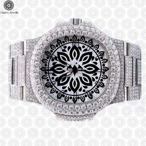 Reloj de Cuarzo Analógico de Acero Inoxidable para Mujer, Marca Charm Jewells, de Lujo, con Esfera Redonda de 38 mm, Cierre Plegable, Cristal de Zafiro Luminoso - Product Image 1