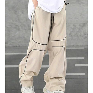Pantalones deportivos de pierna recta para hombre, corte holgado, ligeros - Product Image 3