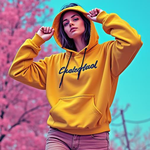 Ensemble sweat-shirt et sweat à capuche pour homme en coton 100% tricoté, écologique, à séchage rapide, avec logo sur le devant - Product Image 3