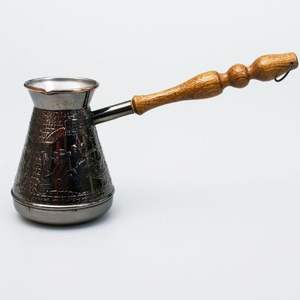 Cafetière traditionnelle en cuivre faite à la main pour le café turc, grec et arabe, idéale pour la maison, la cuisine, le café, la cafétéria - Product Image 1