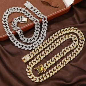 Cadenas de Collar Iced con Moissanita VVS al por Mayor para Hombre, de 13mm-22mm de Ancho, Plata Sólida 925, Oro Sólido 18k, Estilo Diamante, Eslabón Cubano Rapper - Product Image 5