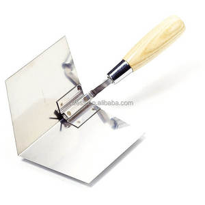 Paleta de enlucido de esquina interior de acero inoxidable soldado industrial/grado DIY con soporte personalizado de OEM y ODM - Product Image 1