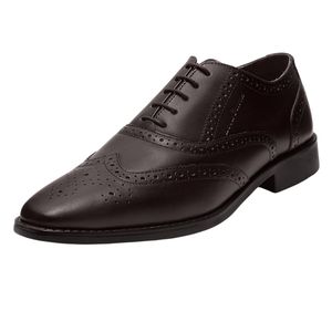 รองเท้าอ็อกซ์ฟอร์ดแบบโบรกสำหรับผู้ชาย พื้นหนา เพิ่มความสูง เหมาะสำหรับธุรกิจ งานแต่งงาน สำนักงาน ฤดูใบไม้ผลิ ฤดูร้อน - Product Image 5