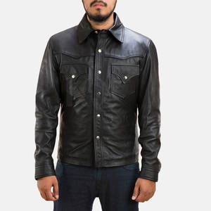 เสื้อเชิ้ตหนังผู้ชายคุณภาพสูง เนื้อผ้านุ่ม สวมใส่สบาย ดีไซน์น้ำหนักเบา เหมาะสำหรับใช้ในชีวิตประจำวัน - Product Image 2