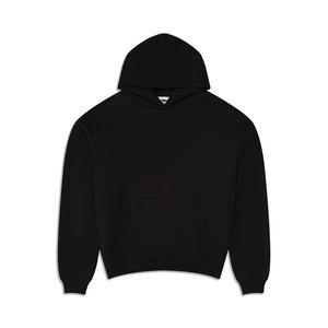เสื้อฮู้ดดี้สีดำมิดไนท์สำหรับฤดูหนาว - พรีเมียม ผ้าฝ้าย 100% เนื้อหนา ทรงบ็อกซี่ ใส่สบาย เป็นมิตรกับสิ่งแวดล้อม สไตล์ลำลองแนวสตรีทแวร์ - Product Image 1
