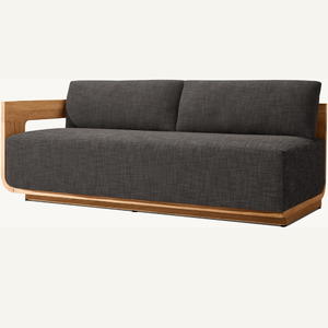 โซฟาขายดีสำหรับสองที่นั่ง ทำจากไม้สักคุณภาพดี ดีไซน์ทันสมัยสำหรับใช้ภายในอาคาร พร้อมพนักพิง - Product Image 3