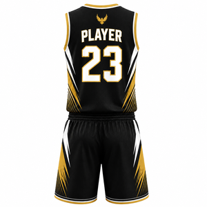 Ensemble Maillot et Short de Basketball OEM Personnalisable avec Logo Impression par Sublimation Tenue Athlétique Séchage Rapide Respirante pour Équipes - Product Image 3