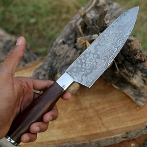 Cuchillos de Chef de Acero de Damasco Forjados a Mano, Diseño de Espiga Completa, Cuchillos de Chef de Acero de Damasco de Calidad Premium, Mango Ergonómico - Product Image 6