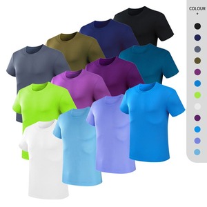 T-shirts de sport pour hommes à manches courtes, légers, 100% polyester, multicolores - Product Image 5