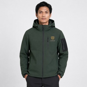 Blousons unisexes d'extérieur, fermeture éclair intégrale, décontractés, rembourrés, softshell, coupe-vent en Cordura, légers, imperméables, respirants, résistants à la pluie - Product Image 1