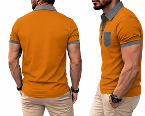 Polos de Golf para Hombre, Verano, Venta Caliente, Logotipo Bordado Personalizado, Transpirables y Lisos, Ropa de Verano al Por Mayor - Product Image 2
