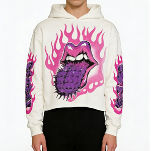 Sudadera con Capucha Extra Grande Personalizada Glory, Unisex, Estilo Urbano Informal, Impresión DTG, Manga Regular, Sudadera de Felpa Tejida - Product Image 2