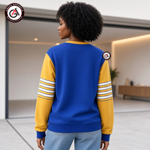 เสื้อคาร์ดิแกนถักอะคริลิกปักลาย Sigma Gamma Rho Sorority สำหรับผู้หญิง |   ดีไซน์วินเทจแบบเรียบง่ายตามสั่ง - Product Image 2