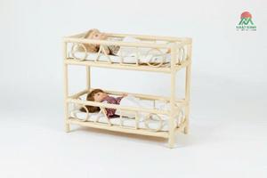 Lit bébé en rotin Nhat Minh, design tropical, pour bébés de 0 à 3 ans, lit enfant, matériau naturel, utilisation sûre et saine - Product Image 2