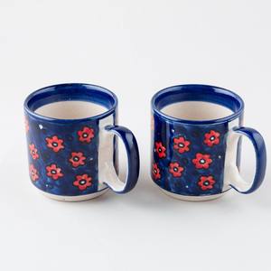 ชุดแก้วกาแฟเซรามิคลายดอกไม้สุดหรู พร้อมลายพิมพ์สีสันสดใส เคลือบเงา ด้ามจับถนัดมือ ดีไซน์พร้อมเป็นของขวัญ - Product Image 5