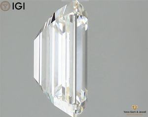 Diamante Elegante y Brillante de 4.06 CT, Color G, Claridad VVS2, Cultivado en Laboratorio CVD, Corte Esmeralda, Certificado IGI para Joyería de Diseño - Product Image 4