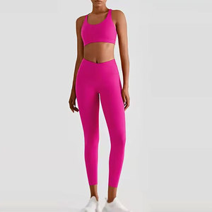 2026 Wholesale Solid Seamless 2-Piece Women Activewear Set Sports Bra Shorts for Gym Yoga OEM Custom Logo Breathable Fitness - Product Image 1
