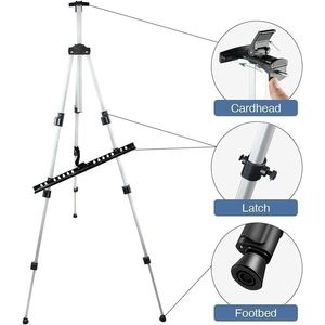 RRFTOK - Trípode de Aluminio de 66 Pulgadas, Ajustable y Portátil, para Pintura y Exhibición de Letreros - Product Image 3
