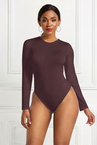 Body sexy à manches longues pour femme, style streetwear, haut moulant, vêtements de type catsuit - Product Image 5