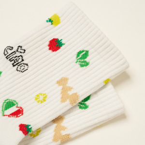 Chaussettes courtes personnalisées avec logo pour enfants, semelle antidérapante, coton blanc, style décontracté printemps - Product Image 2