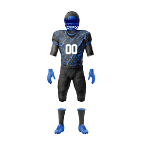 Custom Designed American Football Uniforms High Quality 100% Polyester Unisex Breathable Sports Wear American Football Uniforms - Product Image 1