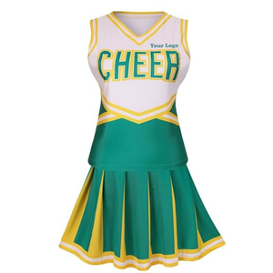 Uniformes de Animadoras Personalizables, Elásticos, Transpirables y de Alto Rendimiento, con Materiales de Poliéster/Algodón y Spandex - Product Image 1