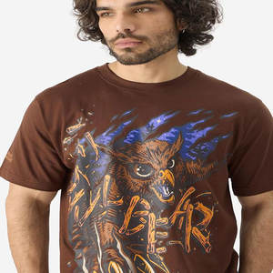 Haute qualité 100% coton 190gsm T-Shirt Premium tricoté Logo personnalisé impression été plaine hommes T-Shirt hommes blanc T-Shirt - Product Image 1