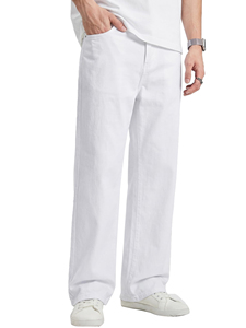 Jeans de Mezclilla de Pierna Recta Personalizados, 100% Algodón, Duraderos, Rígidos, Transpirables, de Secado Rápido, Overoles de Trabajo Resistentes, Marca Privada OEM - Product Image 1