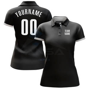 Polo de Golf Personalizado en Blanco y Negro, Transpirable y de Secado Rápido, para Entrenamiento de Golf y Uso Casual - Product Image 2