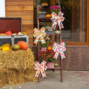 Juego de 4 Rollos de Cinta con Estampado Otoñal de Calabaza, Hoja de Arce y Camión Naranja, 5 Yardas por Rollo. para Decoraciones de Fiesta de Arte Hechas a Mano - Product Image 3