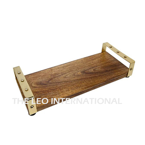 Plateau décoratif élégant pour aliments et collations, plateau à café, plateau très vendu, décoration pour fêtes, maison, restaurant, hôtel - Product Image 5